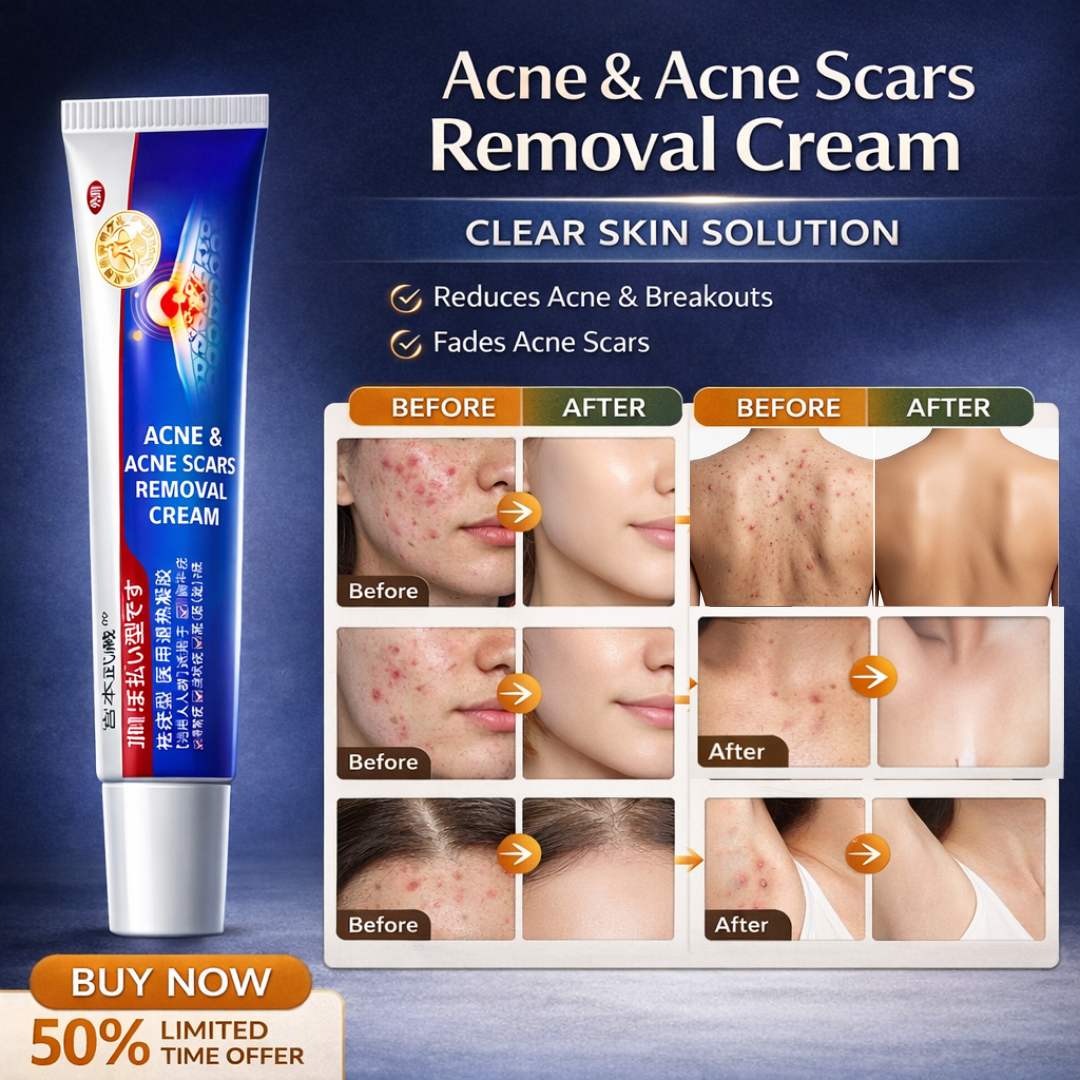 Acne & Acne Scars Removal Cream | Salicylic Acid + Niacinamide + Hyaluronic Acid + Tea Tree |
