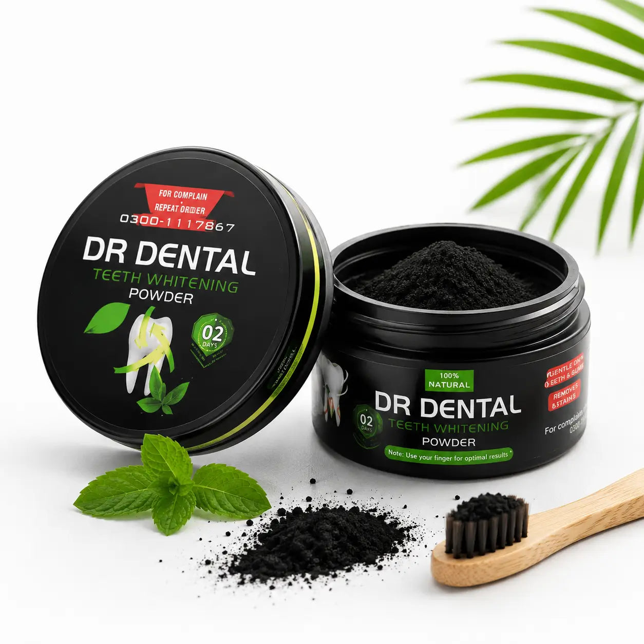 Dr. Dental Teeth Whitening Powder – 100% Natural Herbal Formula 50g