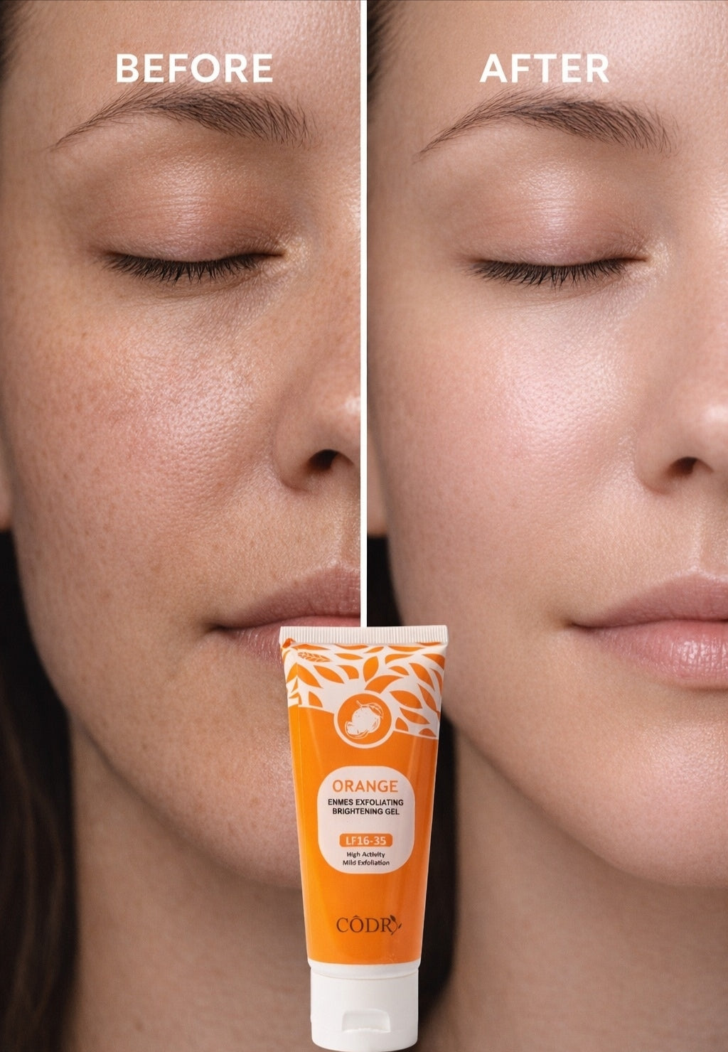 GLAMIQ - CODRA Orange Enzymes Exfoliating Brightening Gel LF16-35 | Natural Face Scrub | BUY 1 GET 1 FREE ✅