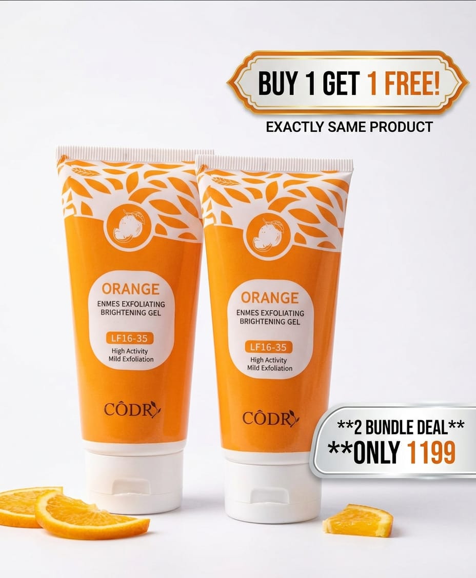 GLAMIQ - CODRA Orange Enzymes Exfoliating Brightening Gel LF16-35 | Natural Face Scrub | BUY 1 GET 1 FREE ✅