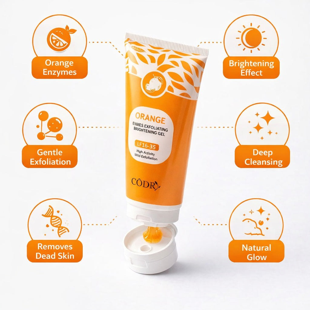 GLAMIQ - CODRA Orange Enzymes Exfoliating Brightening Gel LF16-35 | Natural Face Scrub | BUY 1 GET 1 FREE ✅